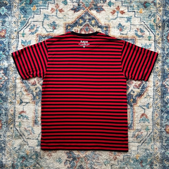 Aape NWT Striped Logo T-shirt Large - Picture 2 of 8